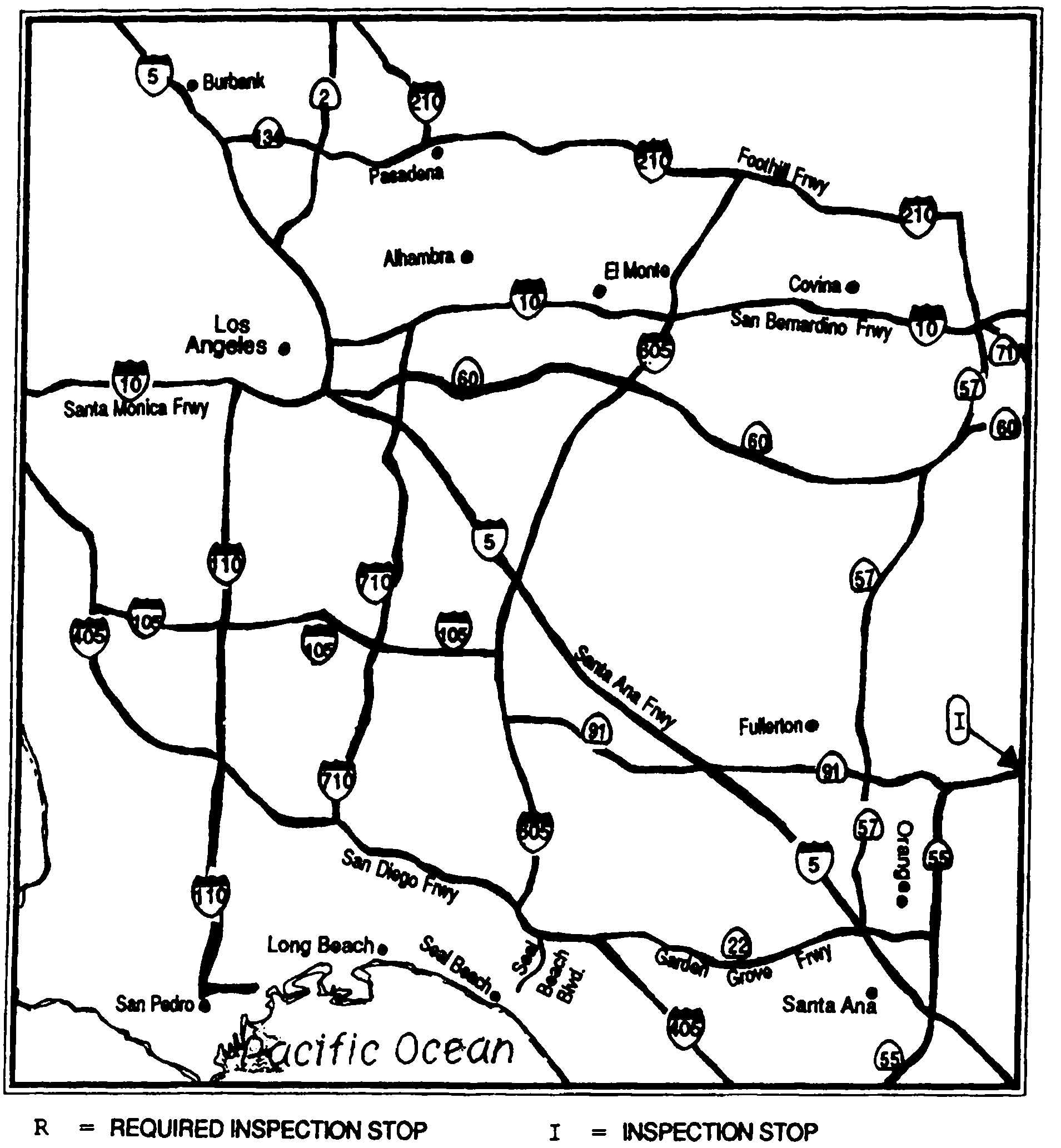 Image 1 within § 13-1152.3.1. Routes and Stops -Map 13A.